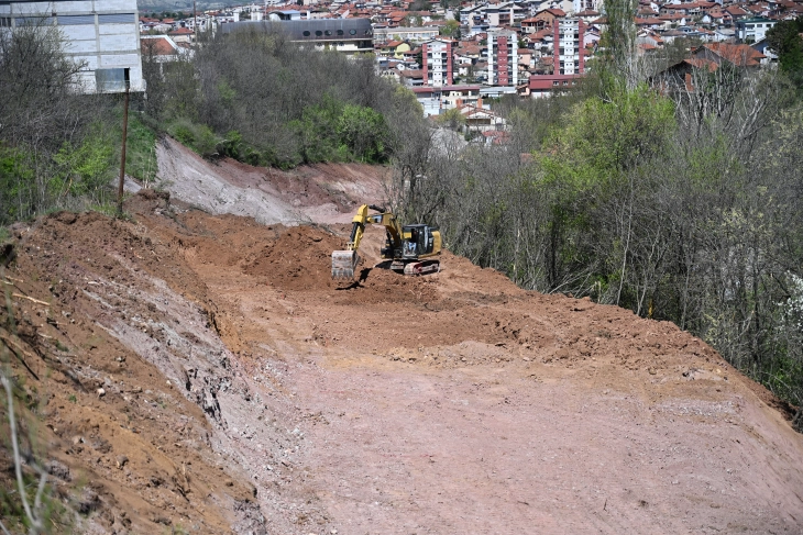 Во Штип се гради нова улица кон новата Клиничка болница и медицинското училиште