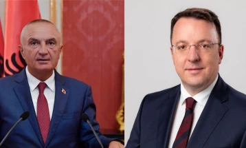 Ilir Meta e falënderoi Aleksandar Nikolloskin për 