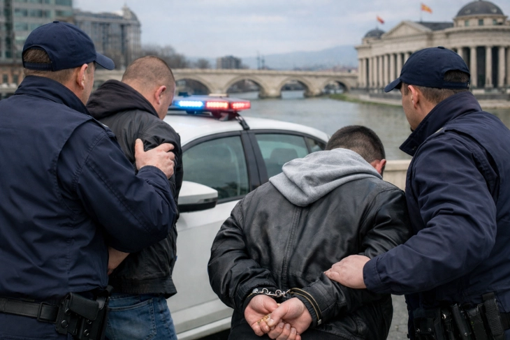 МВР: Лишени од слобода двајца крадци, на мостот „Гоце Делчев“ во Скопје одзеле личен накит од скопјанка