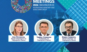 Славески на Пролетните средби во Вашингтон: Гувернерите на централните банки и министрите за финансии ќе разговараат за стабилноста на светската економија