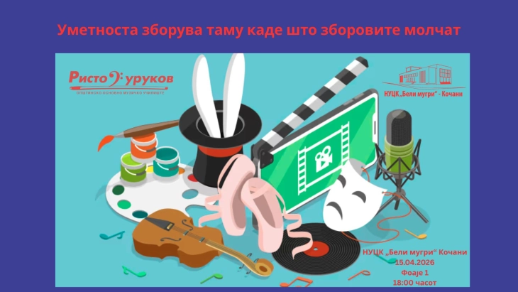 Во Кочани  ќе се одбележи Светскиот ден на уметноста