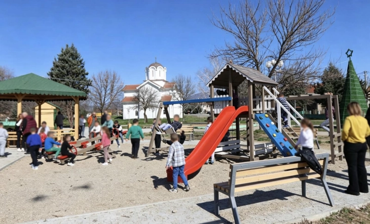 Чешиново-Облешево доби нов, модерен простор за рекреација на најмладите