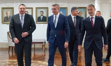 Ристовски и Мицкоски на средба со Чеферин: Фокус на развојот на фудбалот во Македонија