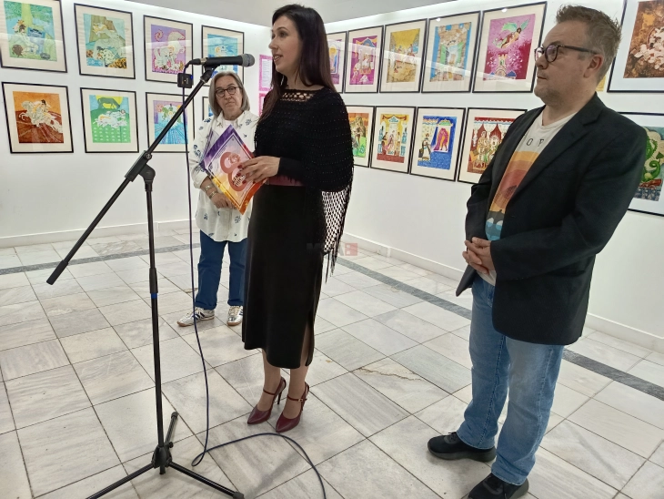 Македонски бајки низ илустрации од уметникот Кондовски, изложба во Домот на културата во Кавадарци 