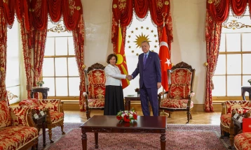 Siljanovska-Davkova - Erdoğan: Macedonian-Turkish relations based on strong friendship, trust and continuous mutual support