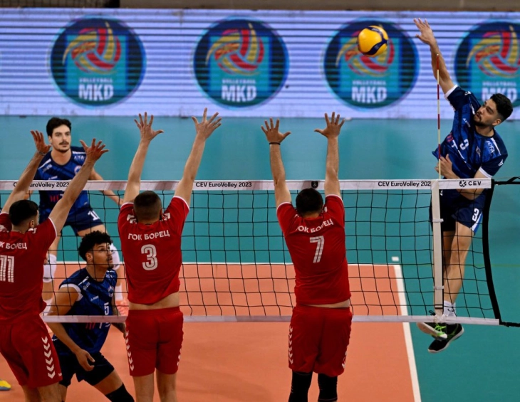 Одбојкарите на Штип УГД поведоа во финалната серија за титулата против ГОК Борец