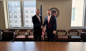 Toshkovski në Uashington: Thellim i bashkëpunimit të sigurisë mes Maqedonisë së Veriut dhe SHBA-së