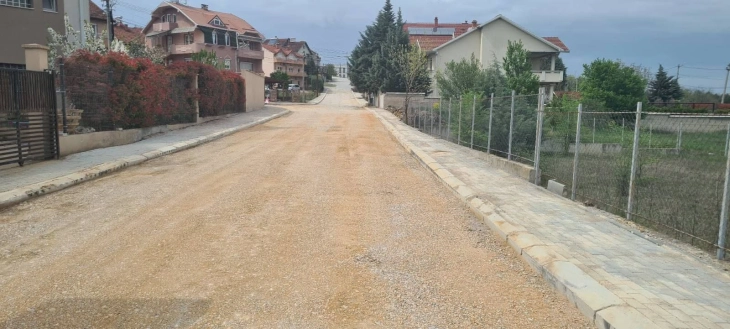 Изградени тротоари и реконструкција на улицата Васко Карангелевски во Куманово