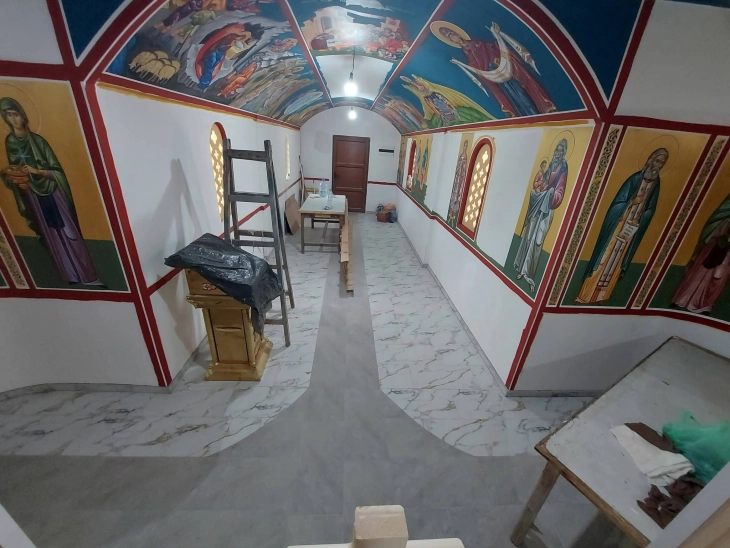 Во завршна фаза фрескопишувањето во Манастирот „Св. Димитриј“ во Кочани