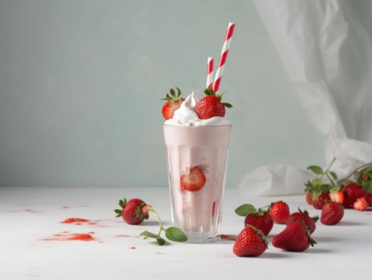 Smoothie me luleshtrydhe